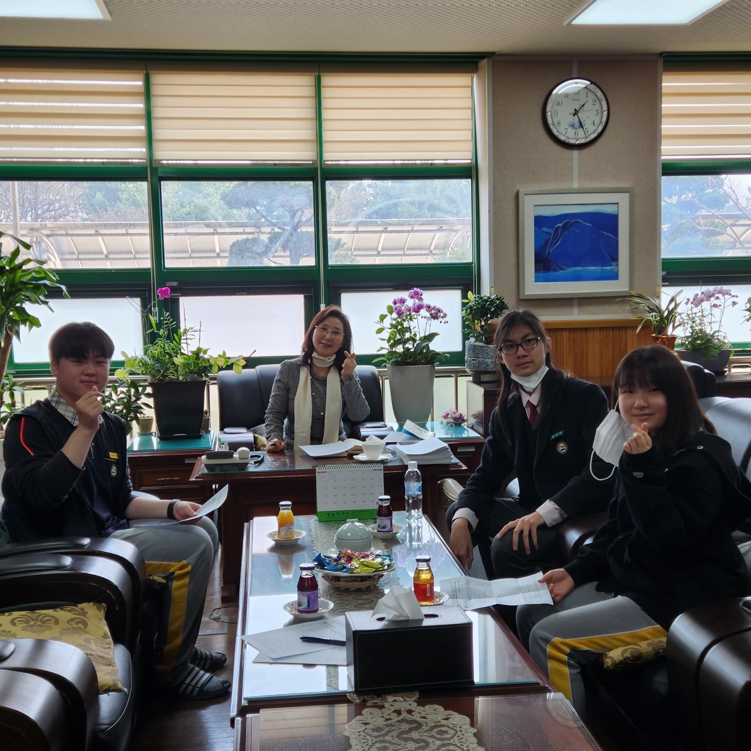 2023학년도 교장 선생님과 학생자치회 회장단 정담회